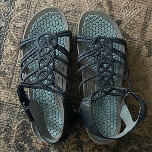 BareTraps Navy Strappy Sandals